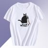 Cat What Murderous Black Cat With Knife T Shirt