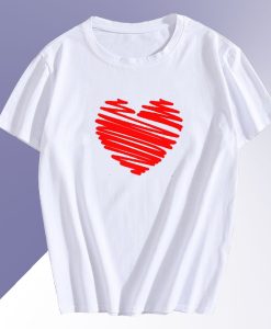 Heart Valentine Day T shirt