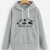 Maybe Letter And Panda Hoodie SM