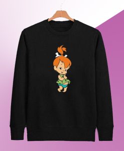The Flintstones Damen Pebbles Flintstone Boyfriend Fit Sweatshirt SM