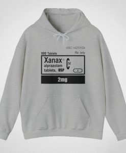 Xanax 2mg Rx Only Hoodie SM