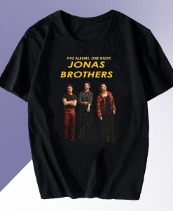 Jonas Brothers Five Albums One Night T Shirt