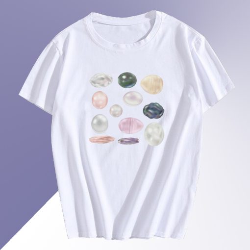 Coquette Aesthetic Pearls T Shirt