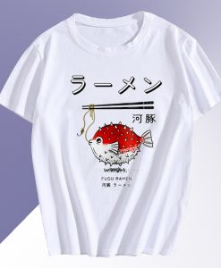 Japanese Ramen Fugu Fish T Shirt