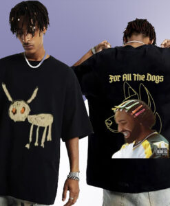 Vintage Rapper Drake for All The Dogs T Shirt Twoside