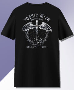 Fourth Wing Dragon Rider T Shirt Back