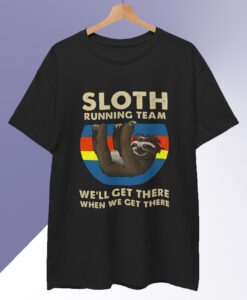 Sloth Running Team Vintage T Shirt