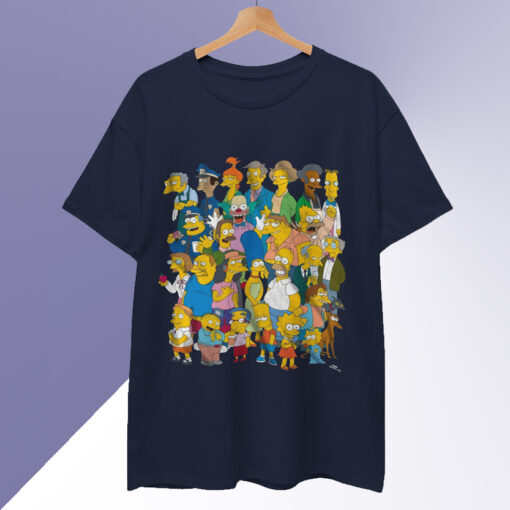 The Simpsons Springfield Group Montage Bart Homer T-Shirt