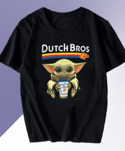 Dutch Bros Coffee Star War Baby Yoda t-shirt