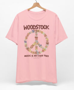 Woodstock 1969 Floral Peace T-Shirt